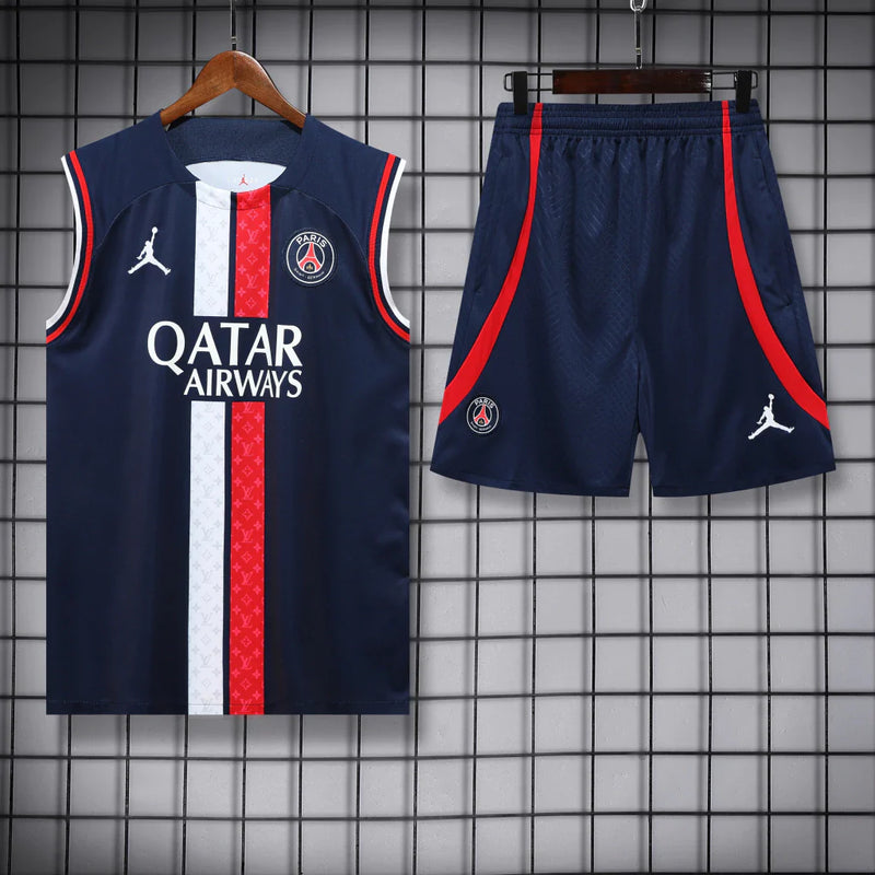 Conjunto Regata PSG 22/23 Jordan - Azul+Vermelho