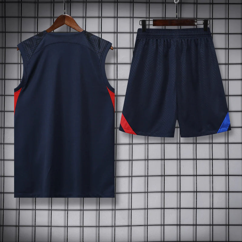 Conjunto Regata Barcelona Training 2022/23 Nike - Azul Royal