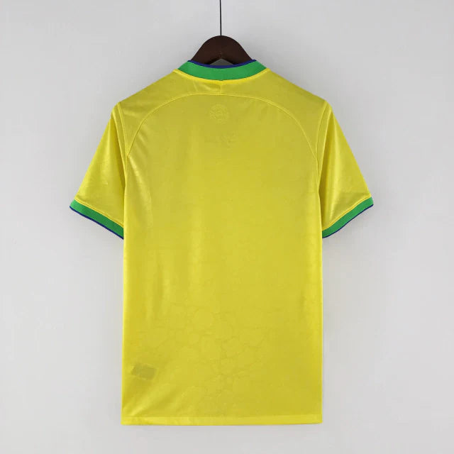 Camisa Brasil Home Nike Torcedor 2022/23 Masculino Amarelo