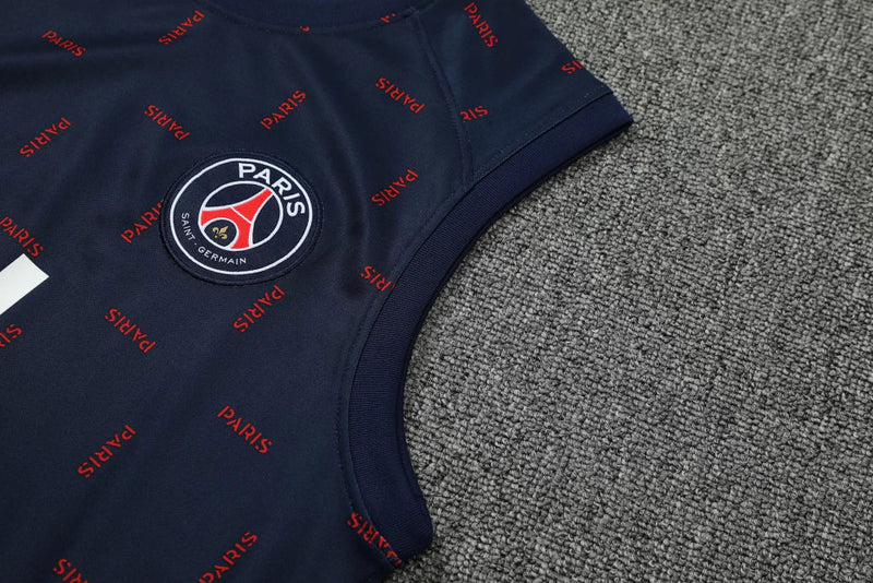 Conjunto Regata Paris Saint Germain Training 2022/23 Jordan - Azul Escuro