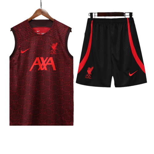 Conjunto Regata Liverpool 22/23 Nike - Vinho+Preto