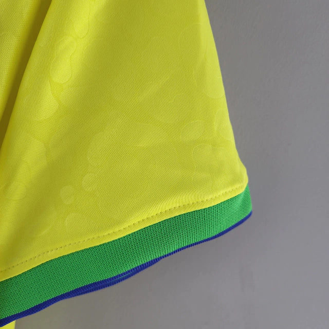 Camisa Brasil Home Nike Torcedor 2022/23 Masculino Amarelo