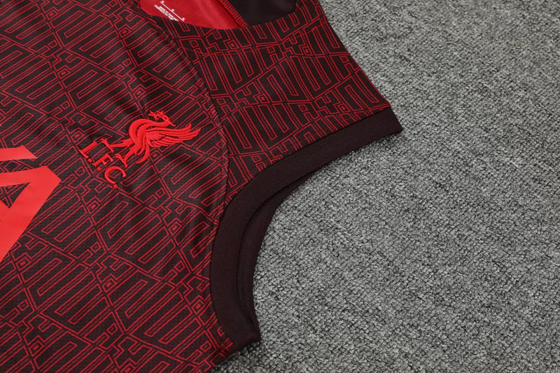 Conjunto Regata Liverpool 22/23 Nike - Vinho+Preto