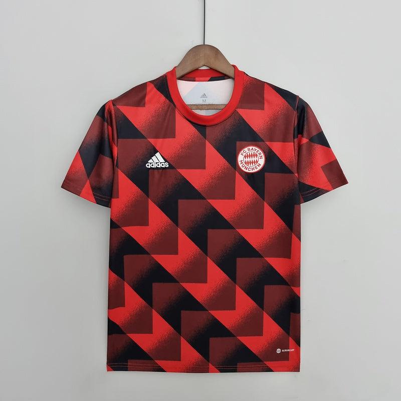 Camisa Bayern de Munique Treino 2022/23 Adidas - Vermelho