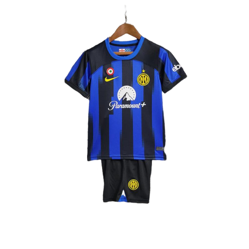 Kit Infantil Inter de Milão Home Nke 23/24 Azul e Preto