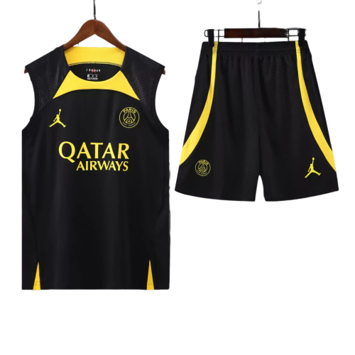 Conjunto Regata Paris Saint Germain Training 2022/23 Jordan - Preto