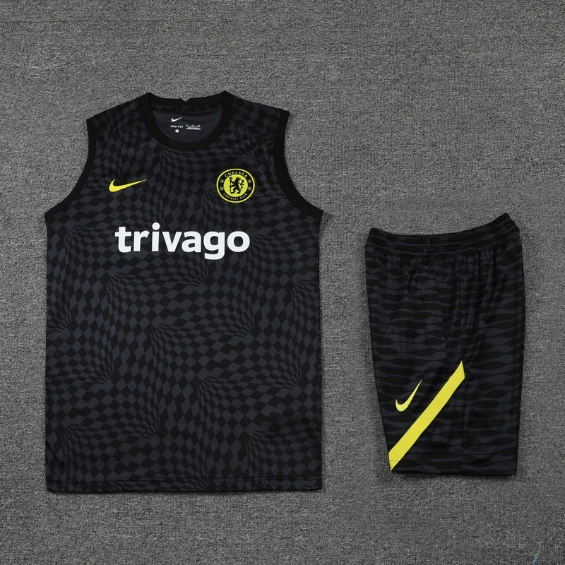 Conjunto Regata Chelsea 22/23 Nike - Preto