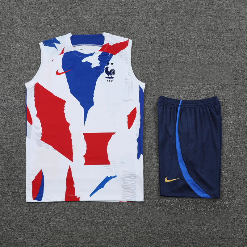 Conjunto Regata França Training 2022/23 Nike - Branco