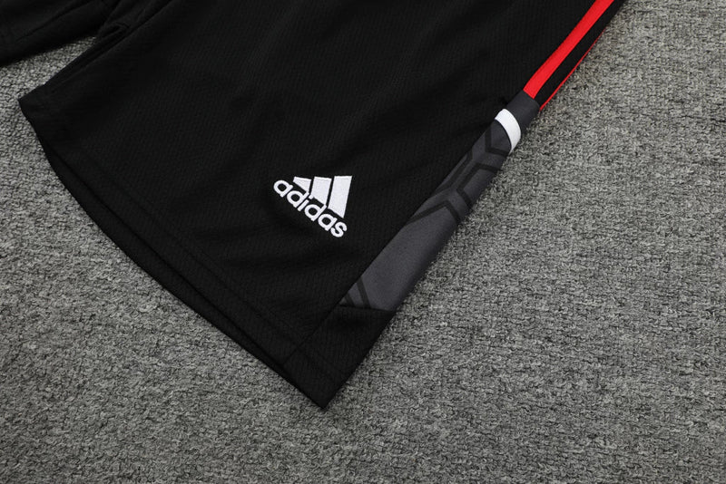 Conjunto Regata Manchester United 22/23 Adidas - Preto