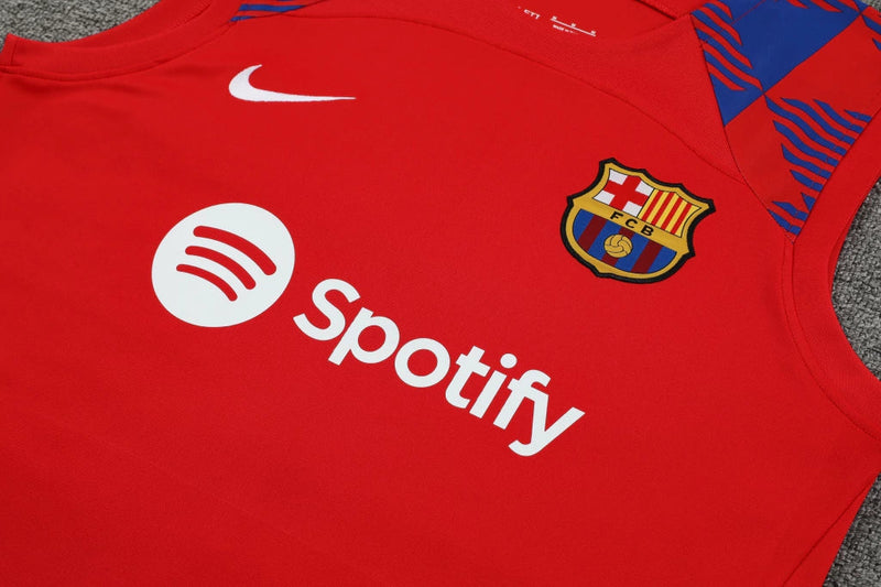 Conjunto Regata Barcelona 23/24 Nike - Vermelho