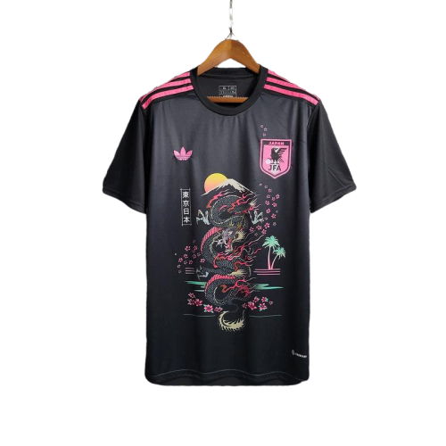 Camisa Japão Adidas Torcedor 2023/24 Masculino Preto e Rosa