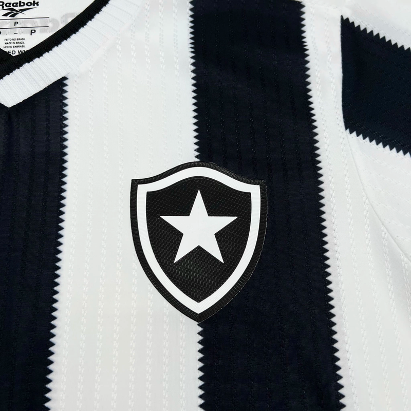 Camisa Botafogo I Home 2024/25 Torcedor Feminina Preto e Branco