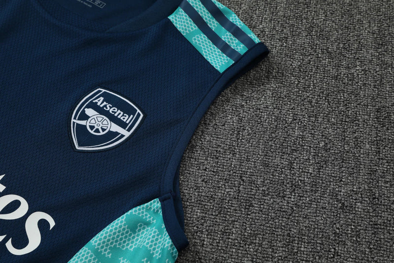 Conjunto Regata Arsenal Training 2022/23 Adidas - Azul