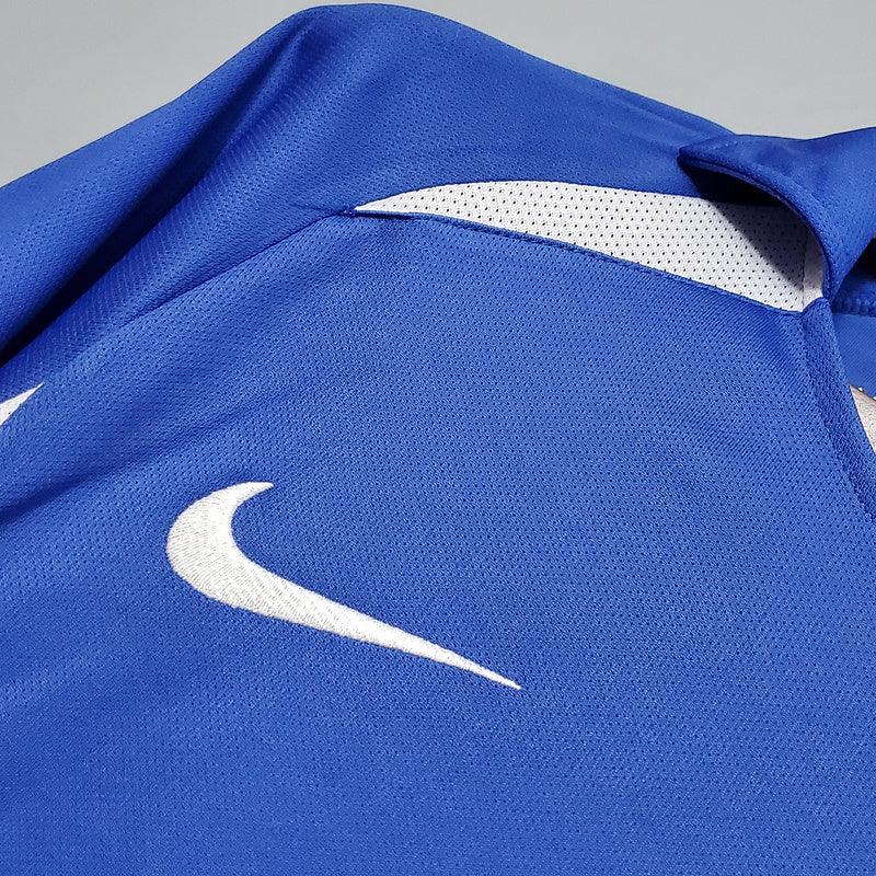 Camisa Retrô Brasil II Away Nike 2002/03 Masculino Azul