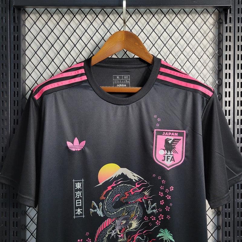 Camisa Japão Adidas Torcedor 2023/24 Masculino Preto e Rosa