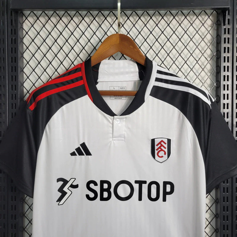 Camisa Fulham Home Castore 23/24 Torcedor Adidas Masculina - Branco