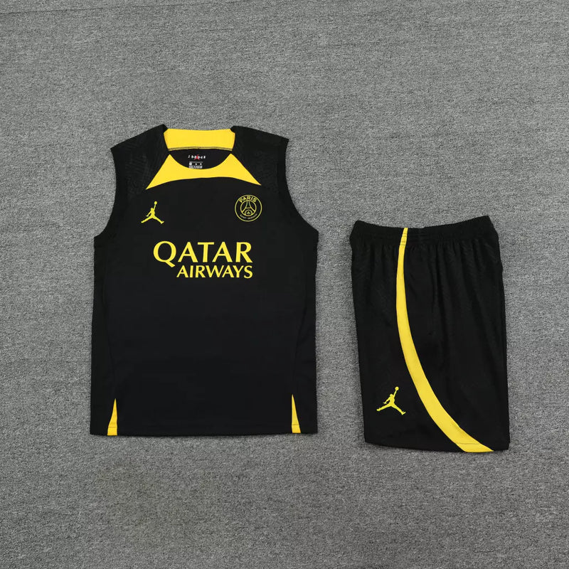 Conjunto Regata Paris Saint Germain Training 2022/23 Jordan - Preto