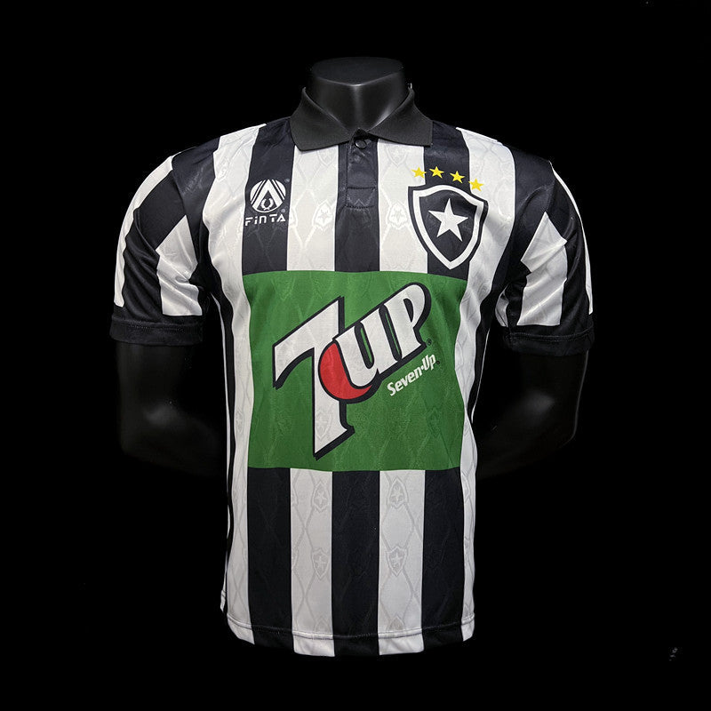 Camisa Retrô Botafogo II 1995/96 Masculina Preta e Branca