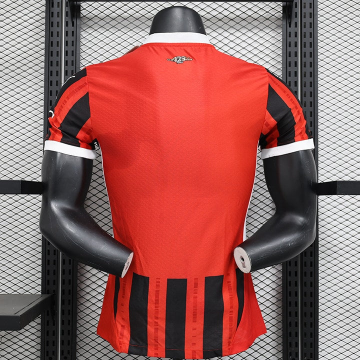 Camisa AC Milan I Home Puma Jogador 2024/25 Masculino Vermelho e Preto