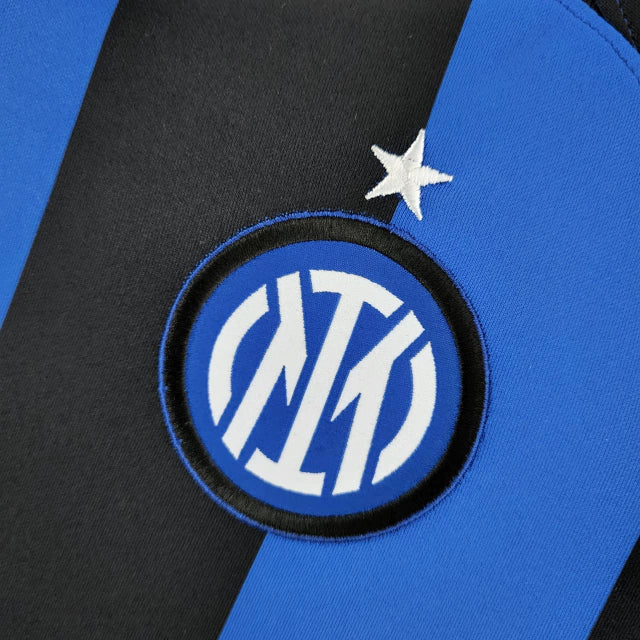 Camisa Inter de Milão I Home Nike Torcedor 2022/23 Masculino Azul e Preto