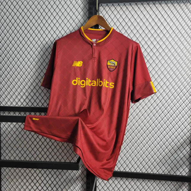 Camisa Roma I New Balance Torcedor 2022/23 Masculino Vermelho