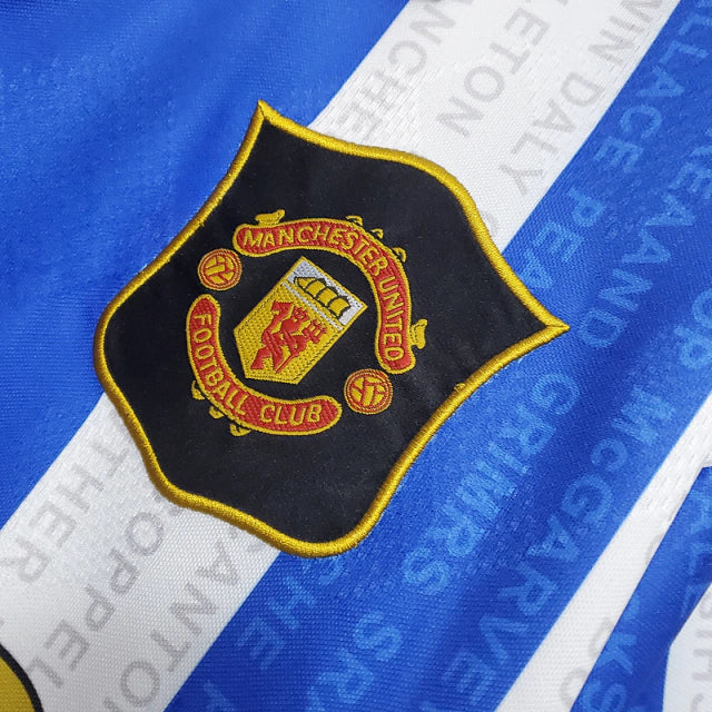 Camisa Manchester United Retrô 1994/1996 Azul e Branca - Umbro