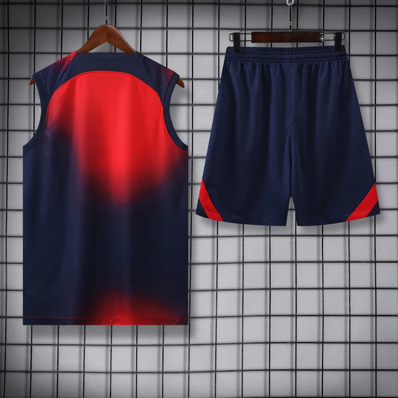 Conjunto Regata PSG 23/24 Nike - Azul+Vermelho