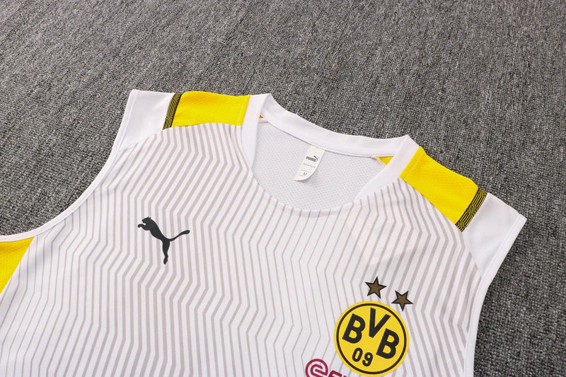 Conjunto Regata Borussia Dortmund - Branco+Cinza