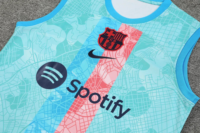 Conjunto Regata Barcelona 23/24 Nike - Azul Claro