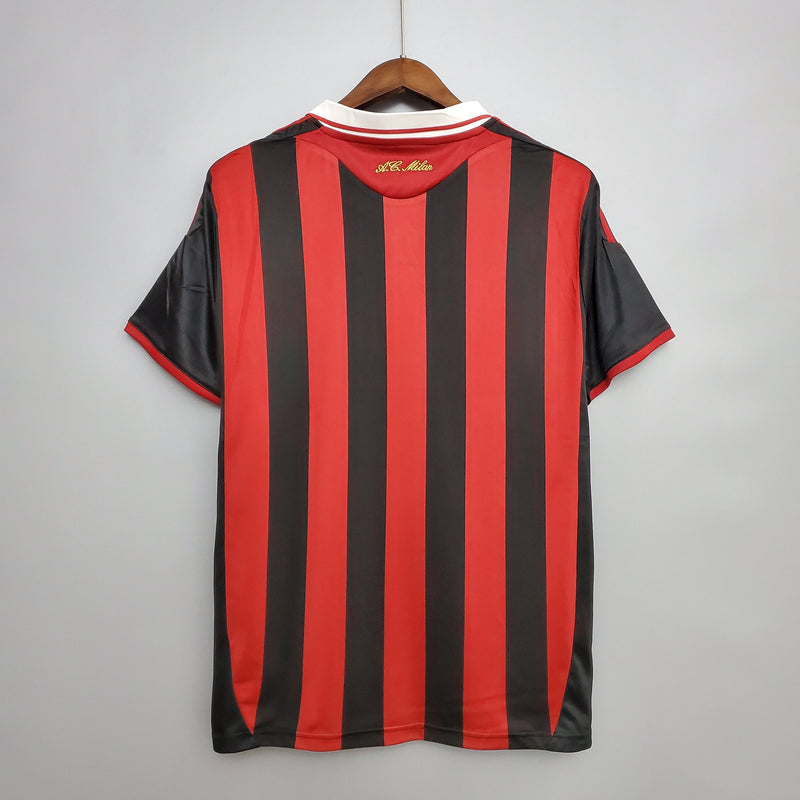 Camisa Retrô Milan I Adidas 2009/10 Vermelho e Preto