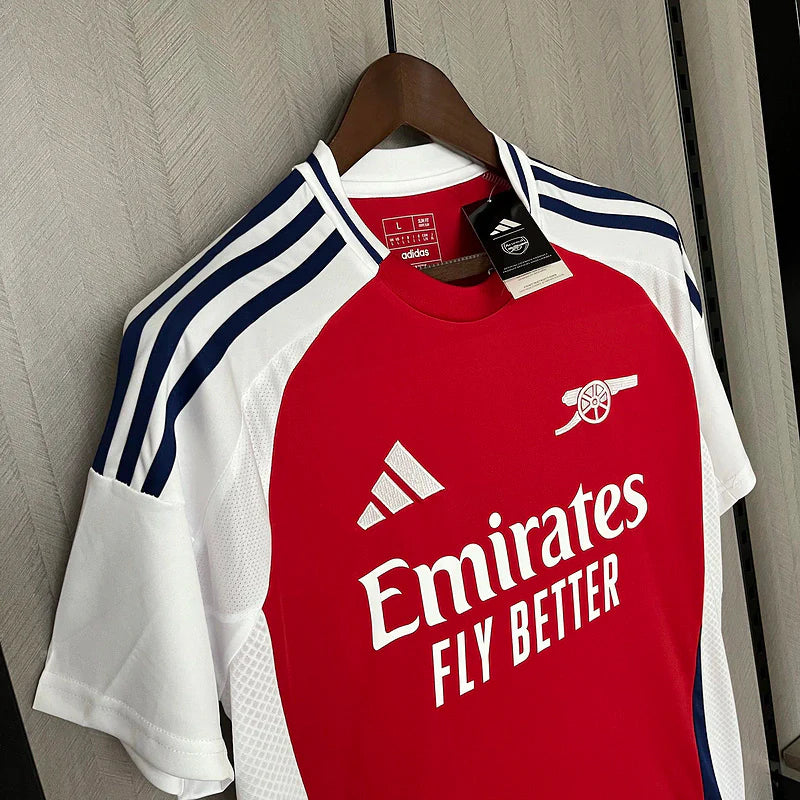 Camisa Arsenal I Home Adidas Torcedor 2024/25 Masculino Vermelho