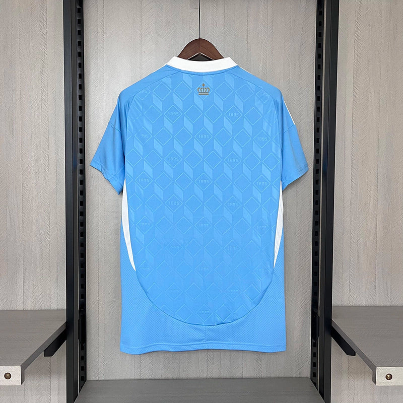 Camisa Bélgica II Away 2024/25 Torcedor Adidas Masculino Azul Celeste