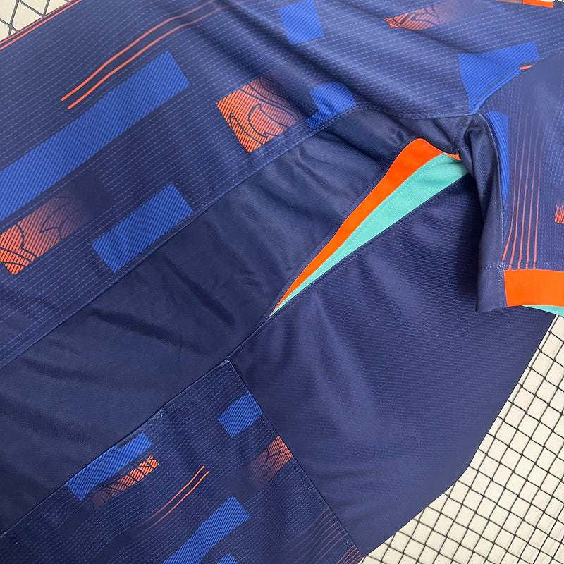 Camisa Holanda I Home Nike Torcedor 2024/25 Masculino Azul