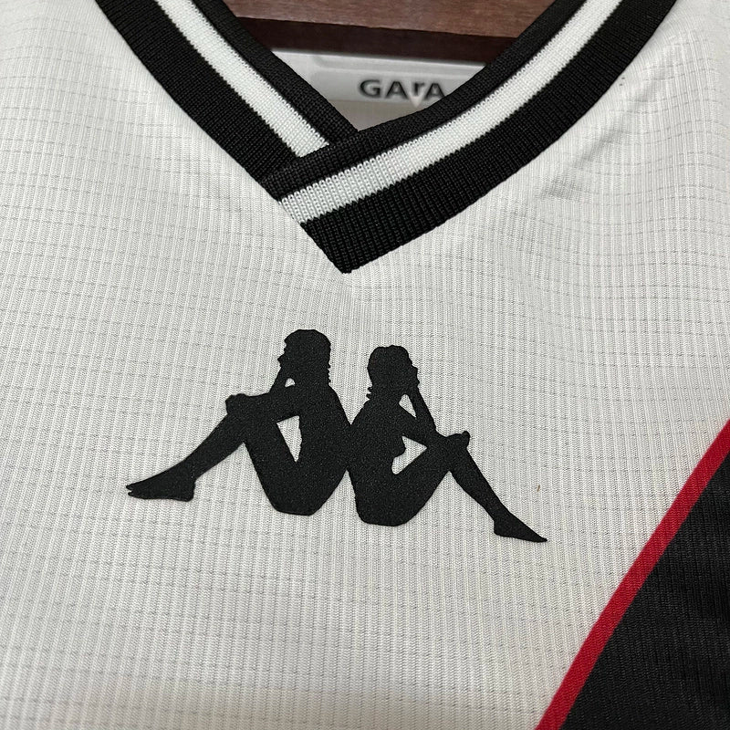 Camisa Vasco da Gama II Away 2024/25 Kappa Torcedor Masculino Branco e Preto