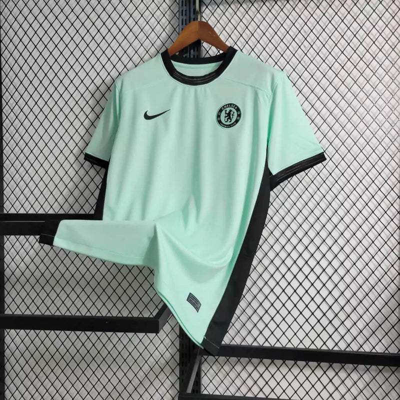 Camisa Chelsea Third Nike 2023/24 Torcedor Masculino Verde Água