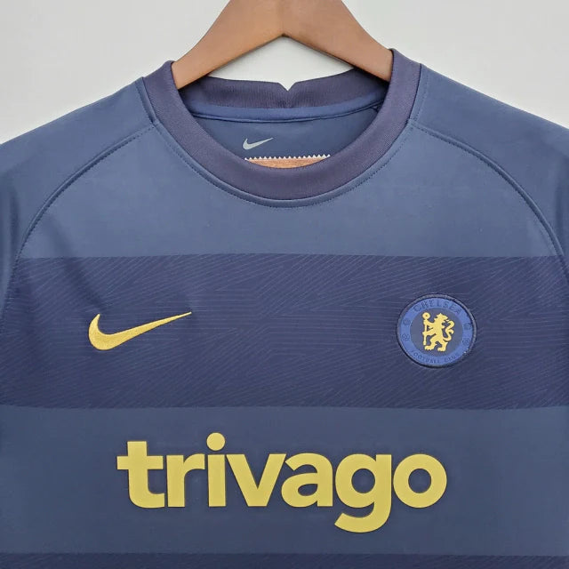 Camisa Chelsea Pré-Jogo 22/23 Torcedor Nike Masculina - Azul