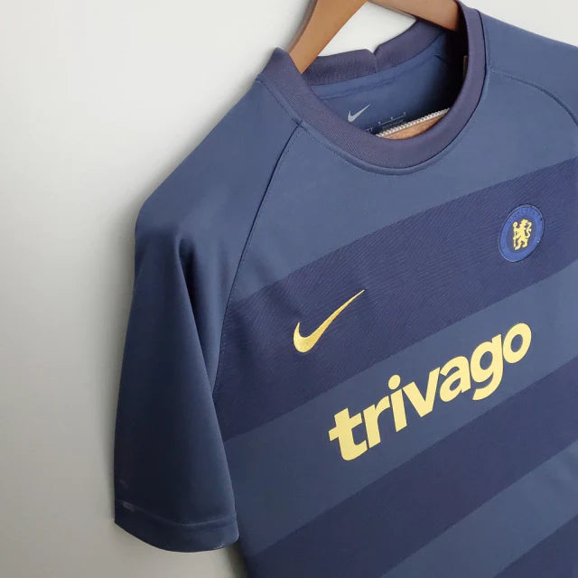 Camisa Chelsea Pré-Jogo 22/23 Torcedor Nike Masculina - Azul