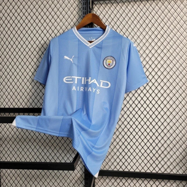 Camisa Manchester City I Home 2023/24 Torcedor Puma Masculina Azul