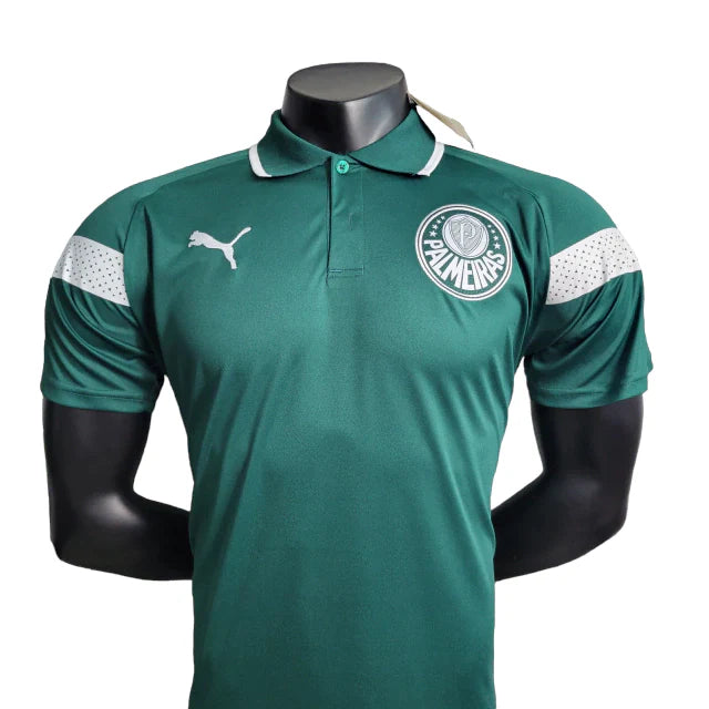 Camisa Palmeiras Treino 23/24 Polo Puma Masculina - Verde Camisa Palmeiras Treino 23/24 Polo Puma Masculina - Verde