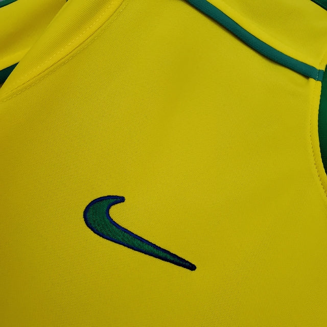 Camisa Retrô Seleção Brasileira I Home 1998/99 Nike Masculino Amarelo