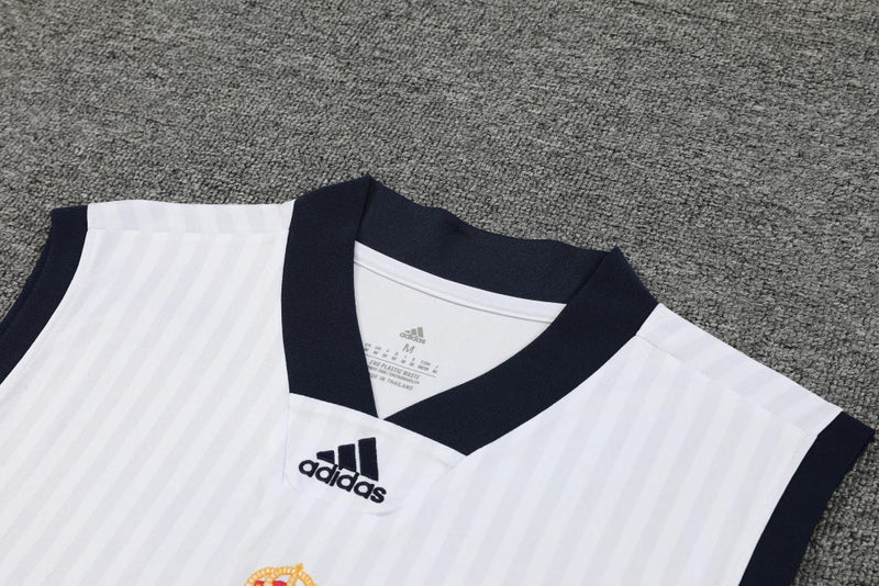 Conjunto Regata Real Madrid Training 2023/24 Adidas - Branco