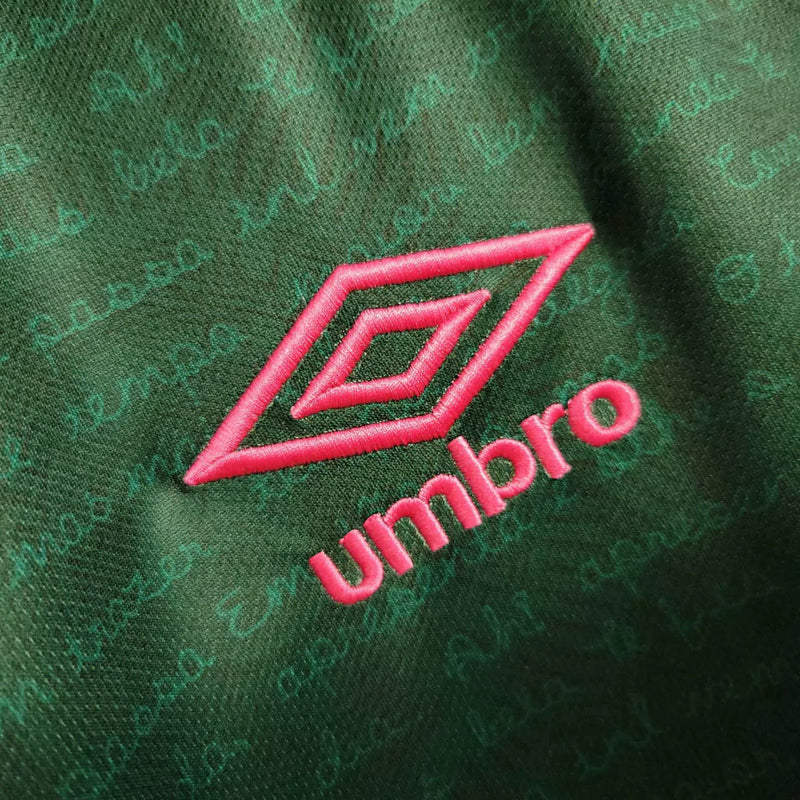 Camisa Fluminense III Third 2023/24 Umbro Torcedor Masculina Verde e Rosa