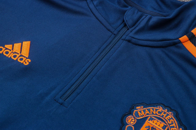 Conjunto Manchester United 23/24 Masculino Adidas - Azul