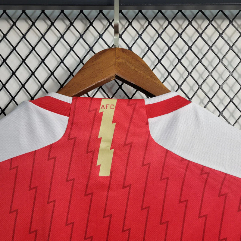 Camisa Arsenal I Home Adidas Torcedor 2023/24 Masculino Vermelho