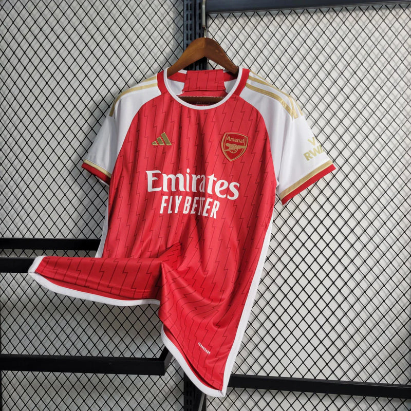 Camisa Arsenal I Home Adidas Torcedor 2023/24 Masculino Vermelho