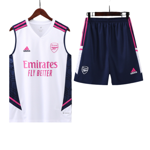 Conjunto Regata Arsenal Training 2023/24 Adidas - Branco