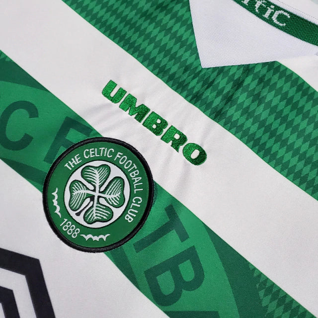 Camisa Celtic Retrô 1998/1999 Verde e Branca - Umbro