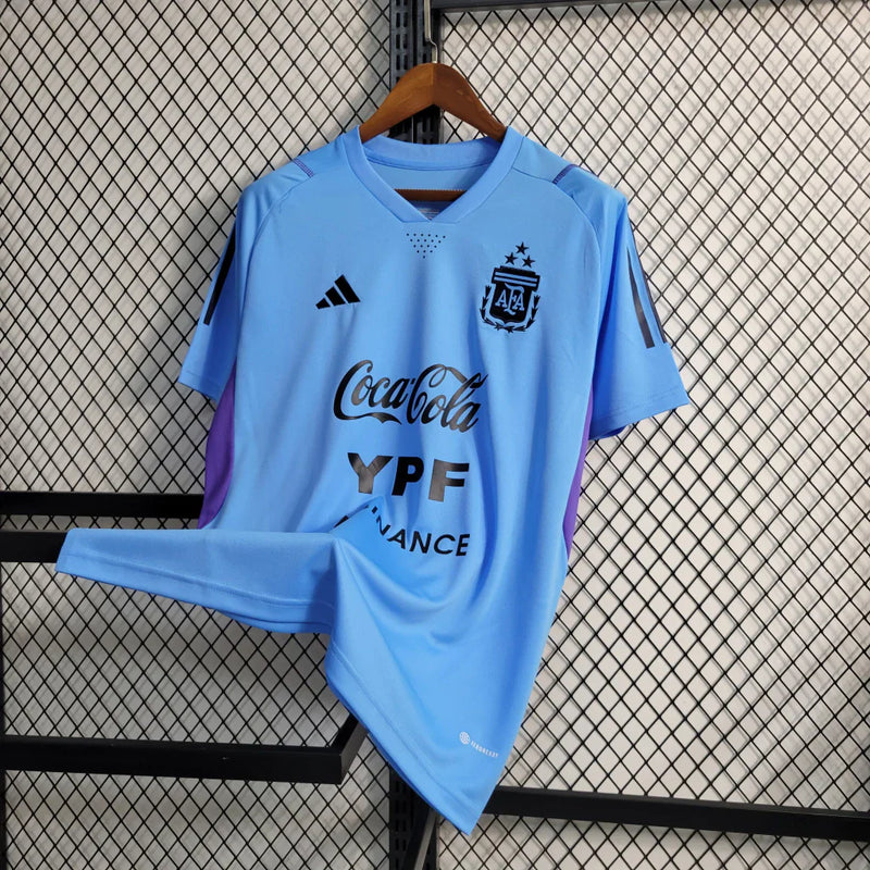 Camisa Seleção Argentina Adidas Treino - 2023/24 Torcedor Azul