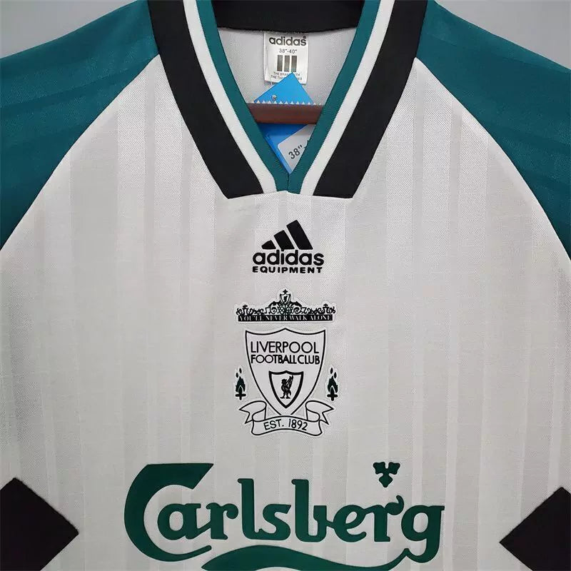 Camisa Retrô Liverpool 1993/95 Adidas Masculino Branco