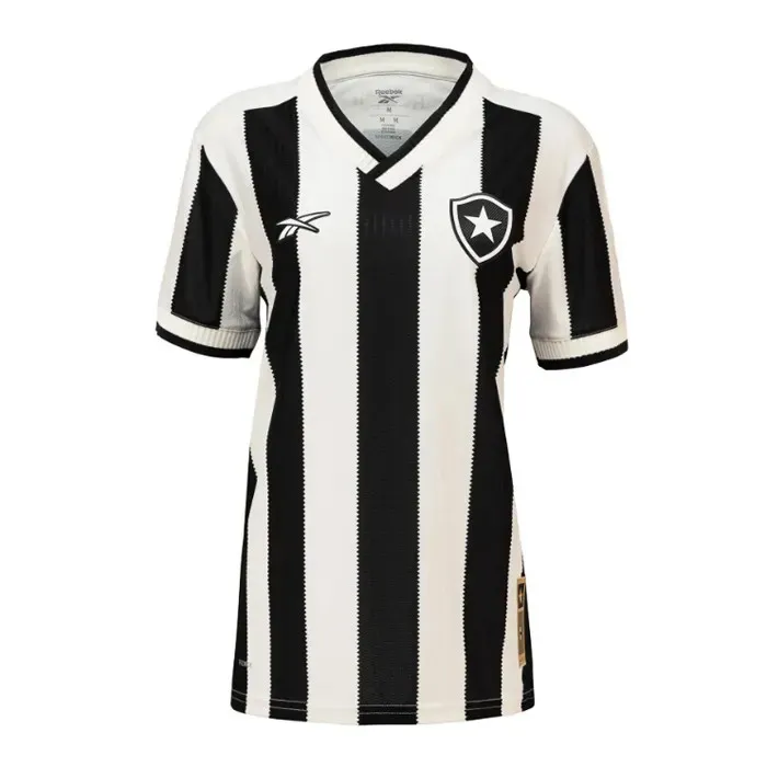 Camisa Botafogo I Home 2024/25 Torcedor Feminina Preto e Branco